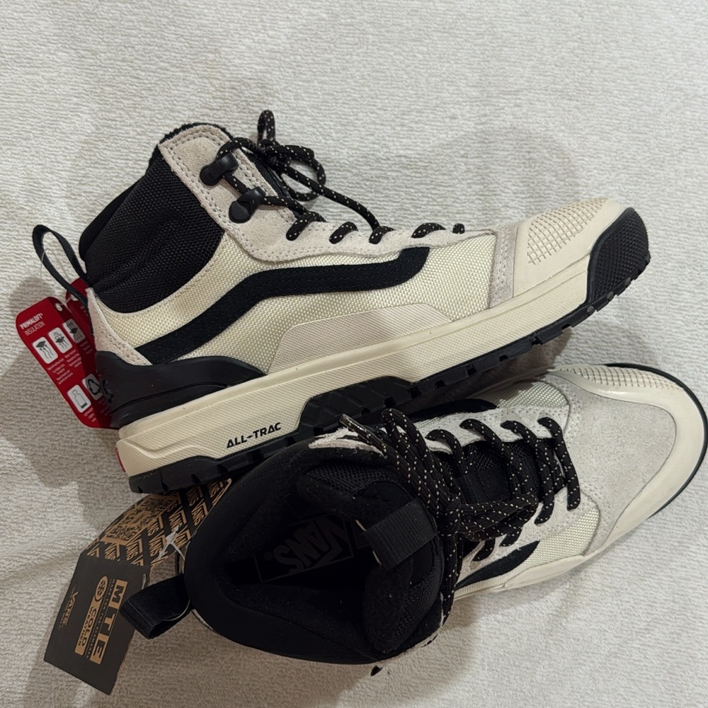 Vans Men's Black and Cream All-Trac Sneakers